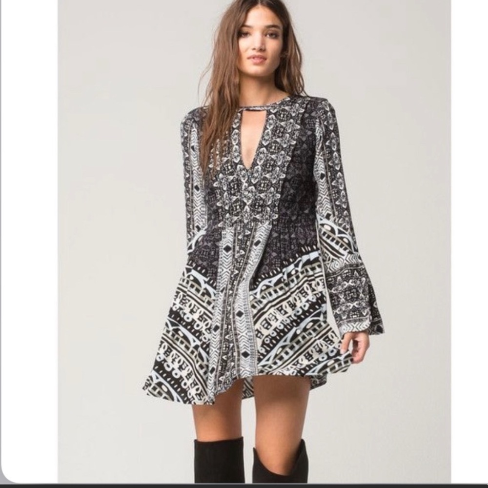 Free People Tegan Boho Mini Dress